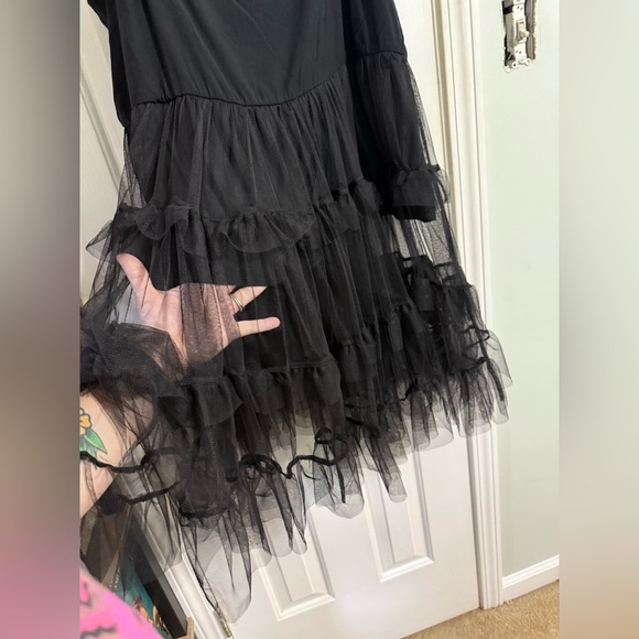 Torrid Black Sleeveless Babydoll Top for Cocktail Nights - Picture 2 of 3